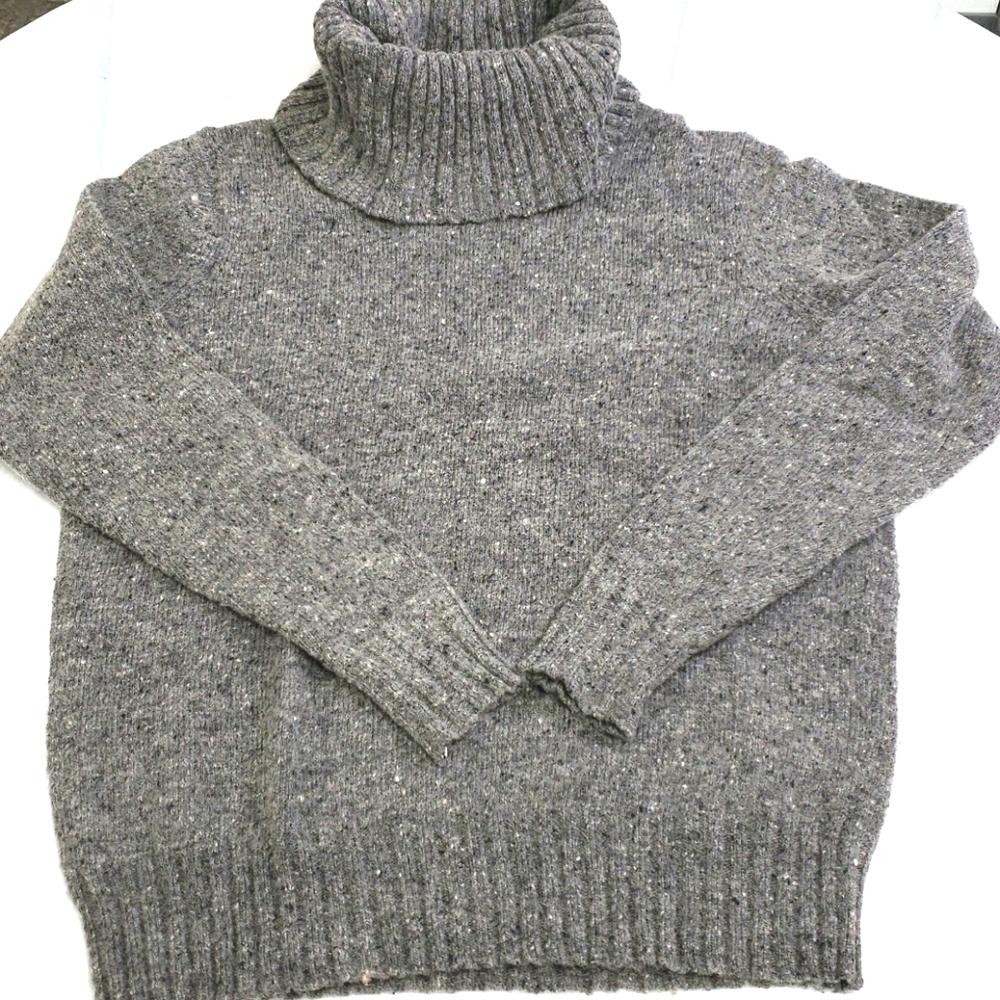 Crystal-Kobe Wool & Acrylic Turtleneck Grey EUC M - Picture 4 of 9